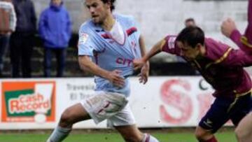 <b>INTENSO. </b>En el partido de ida entre el Celta B y el Pontevedra, el conjunto granate se impuso 1-3.