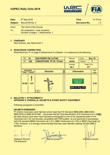 Modifican horario en Shakedown y etapas del WRC en Concepción
