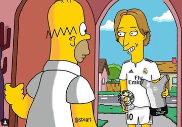 Así se ven las estrellas del fútbol en Los Simpson