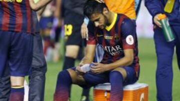 Neymar: "Espero estar listo para el último partido de Liga"