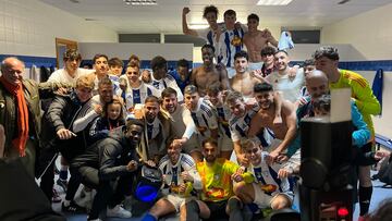 El Ejea celebra la eliminación del Hércules.