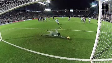 El penalti que Keylor Navas paró a Iago Aspas debió repetirse