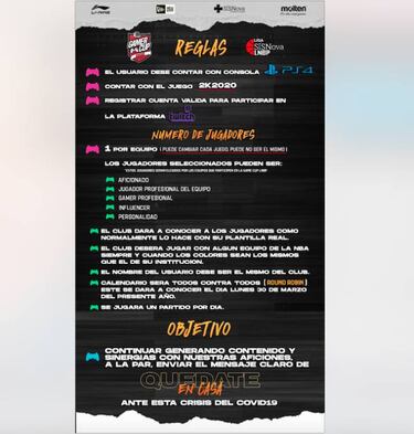 La LNBP lanza la 'Gamer Cup' 2020 ante la crisis del COVID-19