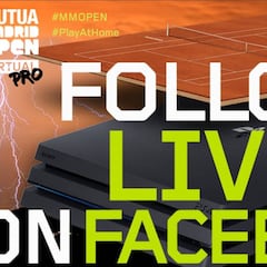 El Mutua Madrid Open Virtual Pro será digital y transmitido sólo en Facebook Gaming