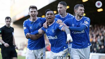 Gol y expulsión de Alfredo Morelos en victoria del Rangers