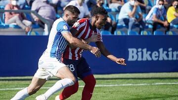 Juan Perea en su debut contra el Atl&eacute;tico Baleares. 
