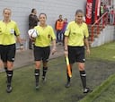 Hubo pleno arbitral femenino en el Atléti Féminas-Espanyol