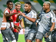 Luis Muriel, delantero de Junior de Barranquilla ante Deportivo Pereira