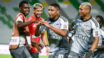 Luis Muriel, delantero de Junior de Barranquilla ante Deportivo Pereira