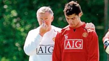 Ferguson y Cristiano Ronaldo.