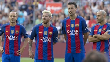 Mascherano habló sobre el futuro de Messi e Iniesta