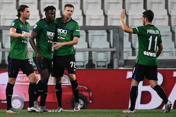 Golazo de Duván Zapata ante la Juventus. El delantero colombiano llegó a 15 anotaciones en Serie A