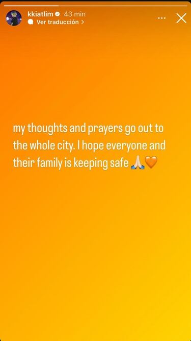 “Mis pensamientos y oraciones están con toda la ciudad”