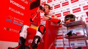 Nico Terol padece de fatiga muscular.