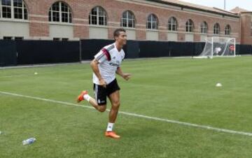 El primer entrenamiento de Cristiano Ronaldo
