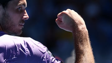 Fritz eased past fellow American Jenson Brooksby in the first round of the Australian Open men’s singles tournament.