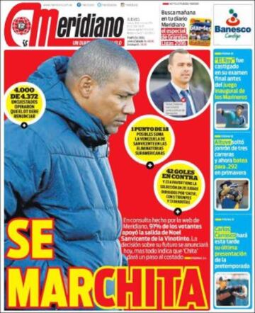 Portadas de la prensa mundial