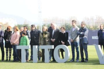 El Barcelona inaugura el 'Campo de entrenamiento Tito Vilanova'