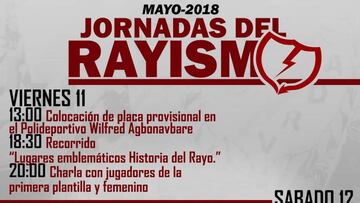 Cartel de las Jornadas del Rayismo.