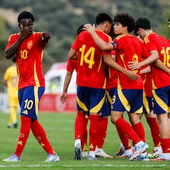 Goleada de la Sub-17 en el estreno de los ‘fichajes’ Chichoro y Ablaye Samb