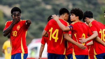 Goleada de la Sub-17 en el estreno de los ‘fichajes’ Chichoro y Ablaye Samb