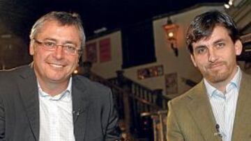 <b>NUEVA PAREJA TELEVISIVA. </b>Michael Robinson y Fermín de la Calle presentarán el magazine semanal.