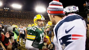 Aaron Rodgers y Tom Brady