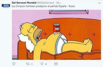 Los memes se burlaron de la eliminación de España