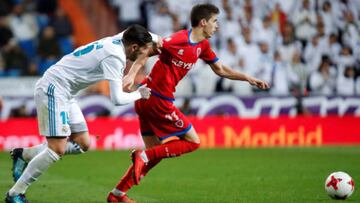 Nacho, jugador del Numancia.