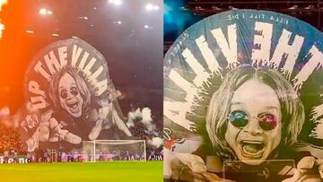 Así fue como la Afición de Aston Villa rindió tributo para Ozzy Osbourne en Champions League