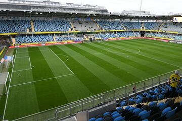 Vista general del interior del Estadio Gamla Ullevi en Gotemburgo, Suecia, donde se disputa el partido entre la Selección de Suecia y la de España en el torneo femenino de la UEFA Nations League.