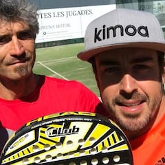 Alonso se fue a jugar al pádel cuando se corrían los Libres 1