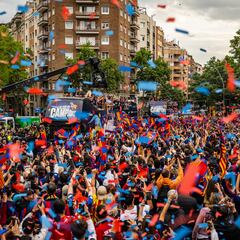 Celebración del Barcelona, en directo: la rúa de campeones de LaLiga, en vivo