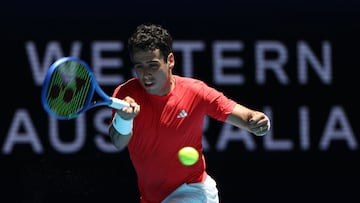 Jaume Munar, contra Taylor Fritz en la United Cup.