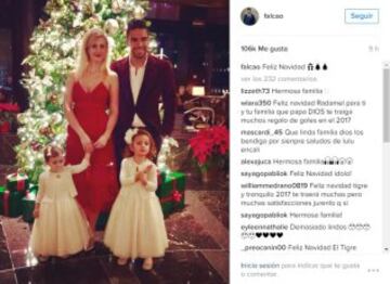 En imágenes la navidad de James, Falcao y amigos de Selección