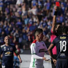 Gonzalo Jara suma su quinta expulsión en la U