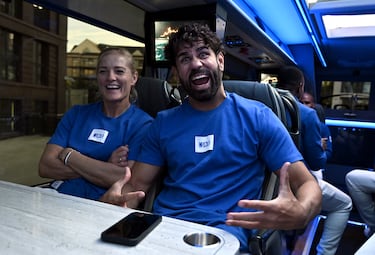 Diego Costa y Katie Chapman.