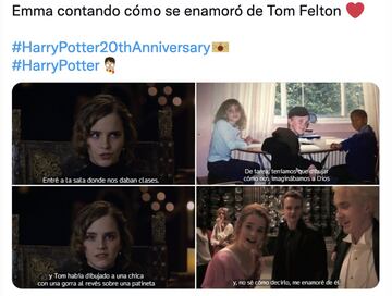 La actriz contó como fue que se enamoró de su compañero Tom Felton.
