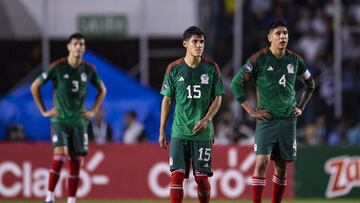 Uriel Antuna, Edson Alvarez of Mexico during the game Honduras vs Mexican National Team (Mexico), corresponding to the Quarterfinals First Leg of the Concacaf Nations League 2023-2024, at Jose de la Paz Herrera Ucles National Stadium in Tegucigalpa, on November 17, 2023.
<br><br>
Uriel Antuna, Edson Alvarez de Mexico durante el partido Honduras vs Seleccion Nacional Mexicana (Mexico), correspondiente a Cuartos de Final Ida de la Liga de Naciones de Concacaf 2023-2024, en el Estadio Nacional Jose de la Paz Herrera Ucles en Tegucigalpa, el 17 de Noviembre de 2023.
