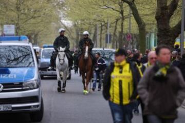 La seguridad, protagonista del B. Dortmund-Mónaco