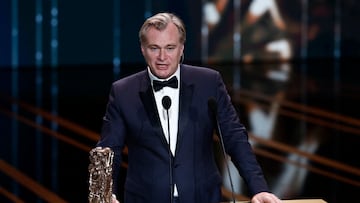 Director Christopher Nolan speaks as he receives his Honorary Cesar Award during the 49th Cesar Awards ceremony in Paris, France, February 23, 2024. REUTERS/Benoit Tessier