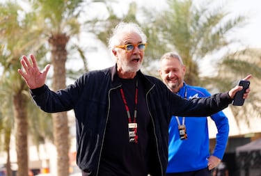 Flavio Briatore, asesor ejecutivo de Alpine, durante el segundo día de pruebas de pretemporada de Fórmula 1 Aramco en el Circuito Internacional de Baréin, Sakhir.