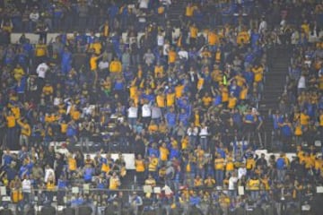 Tigres fans in the away section