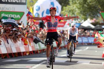 Remco Evenepoel, ganador de la etapa de hoy. 