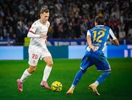 Tresaco, jugador de la Cultural, reapareció en Riazor.