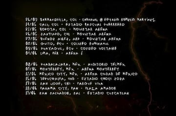 Fechas de conciertos del "Bichota Tour" de Karol G.