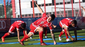 James se exige en las prácticas del Bayern para ser titular
