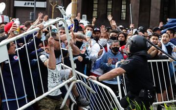 Altercados en los alrededores de la Casa Rosada