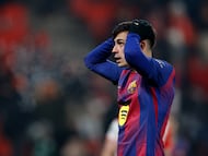 The Barcelona midfielder had to be substituted in the 59th minute of the match against Slavia Prague.