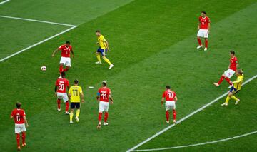 Emil Forsberg marca el 1-0.